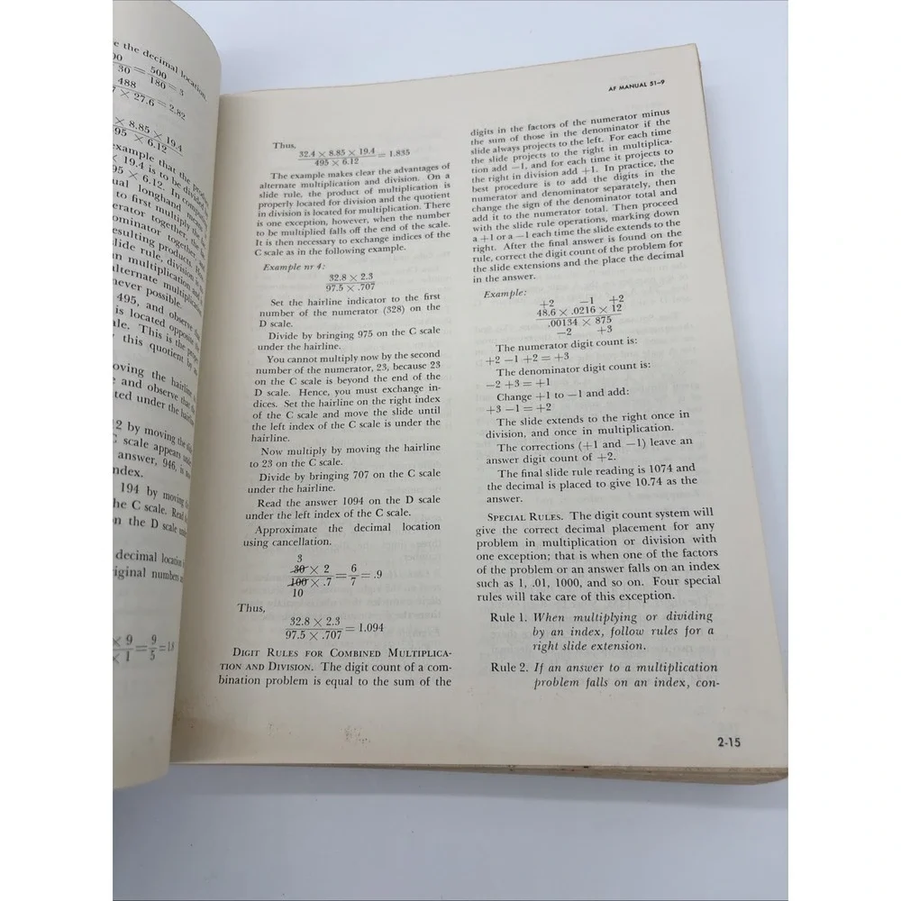 Vtg 1961 USAF AF Manual 51-9 Aircraft Performance Flight Engineer Book Cold War